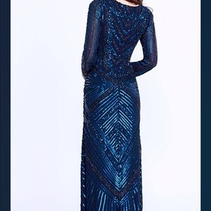 SHAIL K Navy Blue Formal/Prom Dress